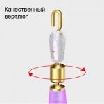 Быстросъемный крепеж (коннектор) поплавка с вертлюгом Trumpet (0,6-1,2 мм.) 10 шт.