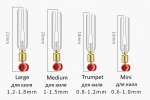 Крепеж поплавка с вертлюгом скользящий Trumpet (0,8-1,2 мм.)