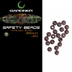 Бусина резиновая GARDNER 4mm COVERT SAFETY BEADS BROWN (20шт) CSBB