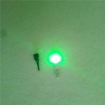 Электронный светлячок с креплением на антенну поплавка на батарейке CR-311, Зелёный, 2 шт.
