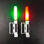 Электронный светлячок с креплением на хлыст удилища Large, Зелёный, Для батарейки CR-425 (с батарейкой)