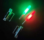 Электронный светлячок с креплением на хлыст удилища Small, Зелёный, Для батарейки CR-322 (с батарейкой)