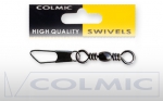 Карабины COLMIC barrel swivel with safety snap  № 20/5кг/12шт
