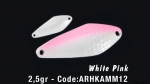 Колеблющаяся блесна HERAKLES AMMER 1,5g (White Pink)