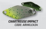 Колеблющаяся блесна HERAKLES LEAF 0,9g цвет Chartreuse Impact