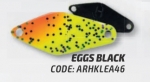 Колеблющаяся блесна HERAKLES LEAF 0,9g цвет Eggs Black