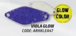Колеблющаяся блесна HERAKLES LEAF 0,9g цвет Viola Glow