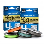 Леска плетёная SHIMANO Kairiki 4 PE 150 м разноцвет. 0.06 мм 4.4 кг