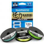 Леска плетёная Shimano Kairiki 8 PE 150м зеленая 0.060mm/5.3kg