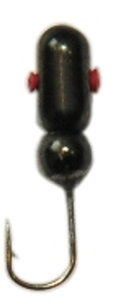 Тульская мормышка вольфрамовая Муравей чёрное серебро вес 0.39гр., диа. 2.5мм