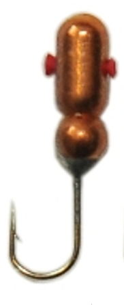 Тульская мормышка вольфрамовая Муравей медь вес 0.65гр., диа. 3мм