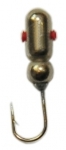 Тульская мормышка вольфрамовая Муравей никель вес 0.65гр., диа. 3мм